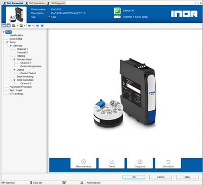 Inor-520-DTM IPAQ 520 DTM using PactWARE
