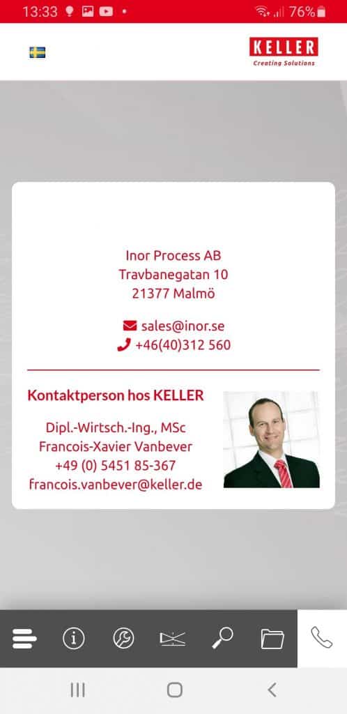 Screenshot_kits_5 Kontaktinformation för support med installation och idrifttagning av enheterna eller andra tekniska frågor