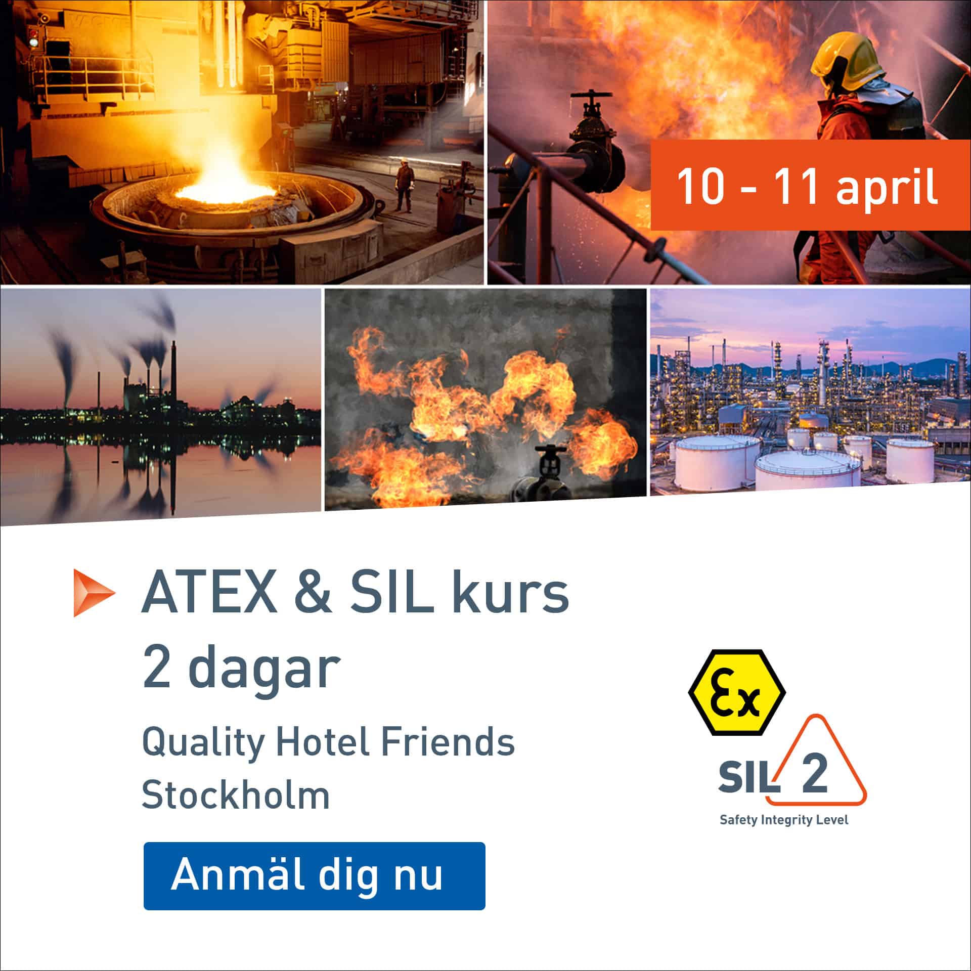 ATEX och SIL kurs 2024